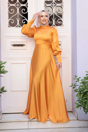 Marigold Satin Gown