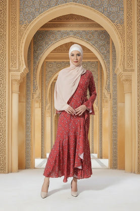 Ruffle Wrap Maxi Dress