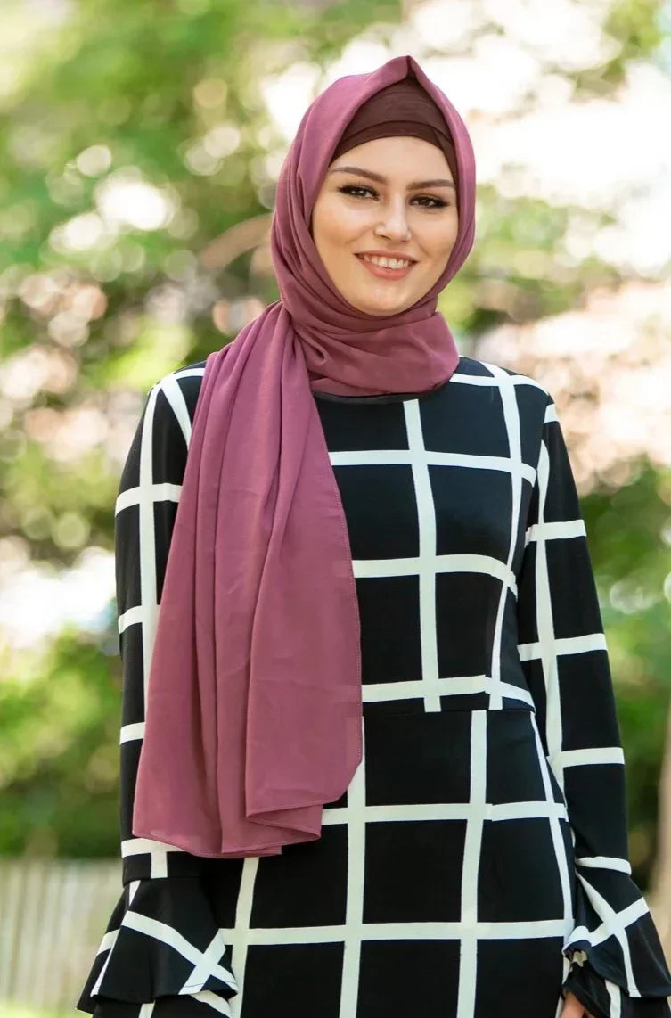 Mauve Chiffon Hijab