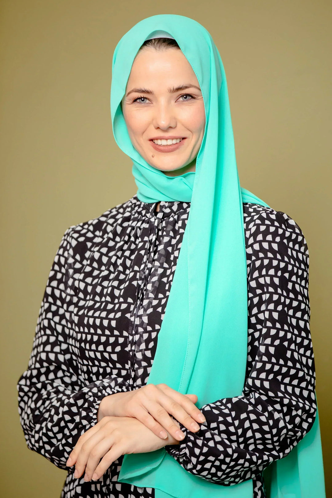 Mint Chiffon Hijab