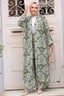 Olive Damask Cardigan and Pants Set One Size S XL