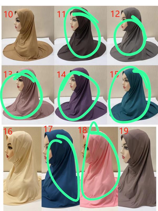 One piece hijabs