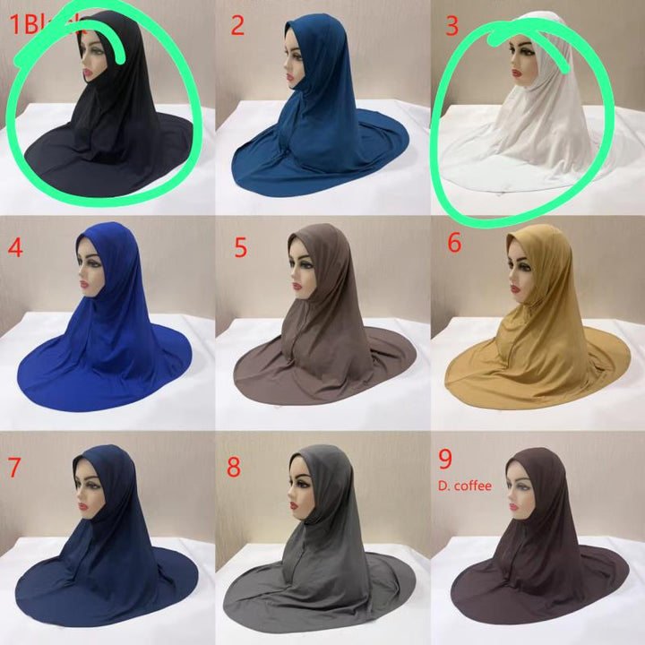 One piece hijabs