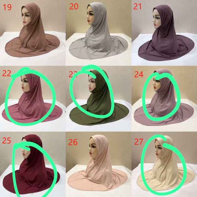 One piece hijabs