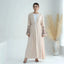 Palestinian Love Open Front Abaya - Size 1 (54) / Beige