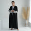 Palestinian Love Open Front Abaya - Size 1 (54) / Black