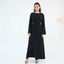 Side Ruched Abaya - Small / Black