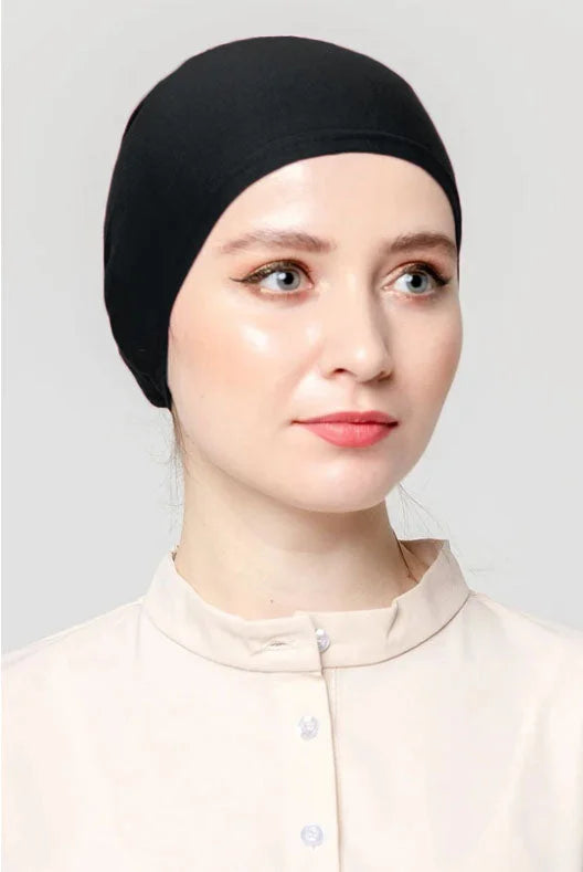 Tie Cap Underscarf (More Colors Available) - Black