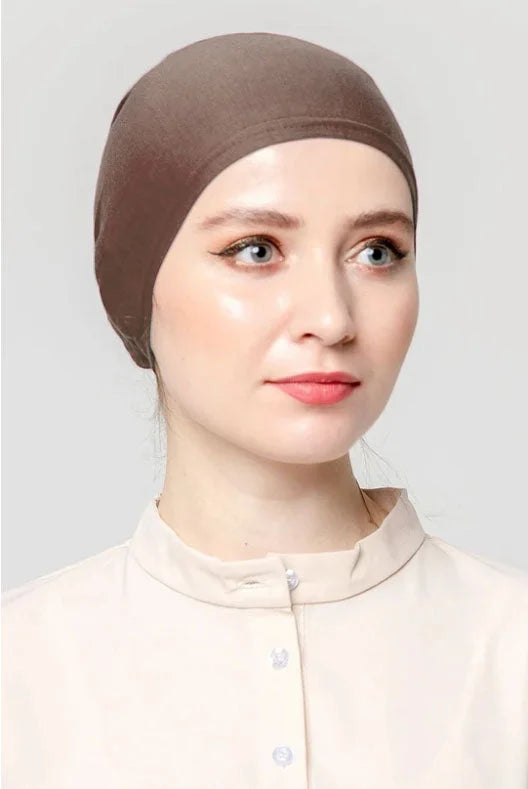 Tie Cap Underscarf (More Colors Available) - Coffee