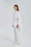 White Side Draped Pants Set One Size (S L) / White