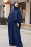 Wrap One Piece Salah Prayer Outfit (More colors available) - Navy / One Size