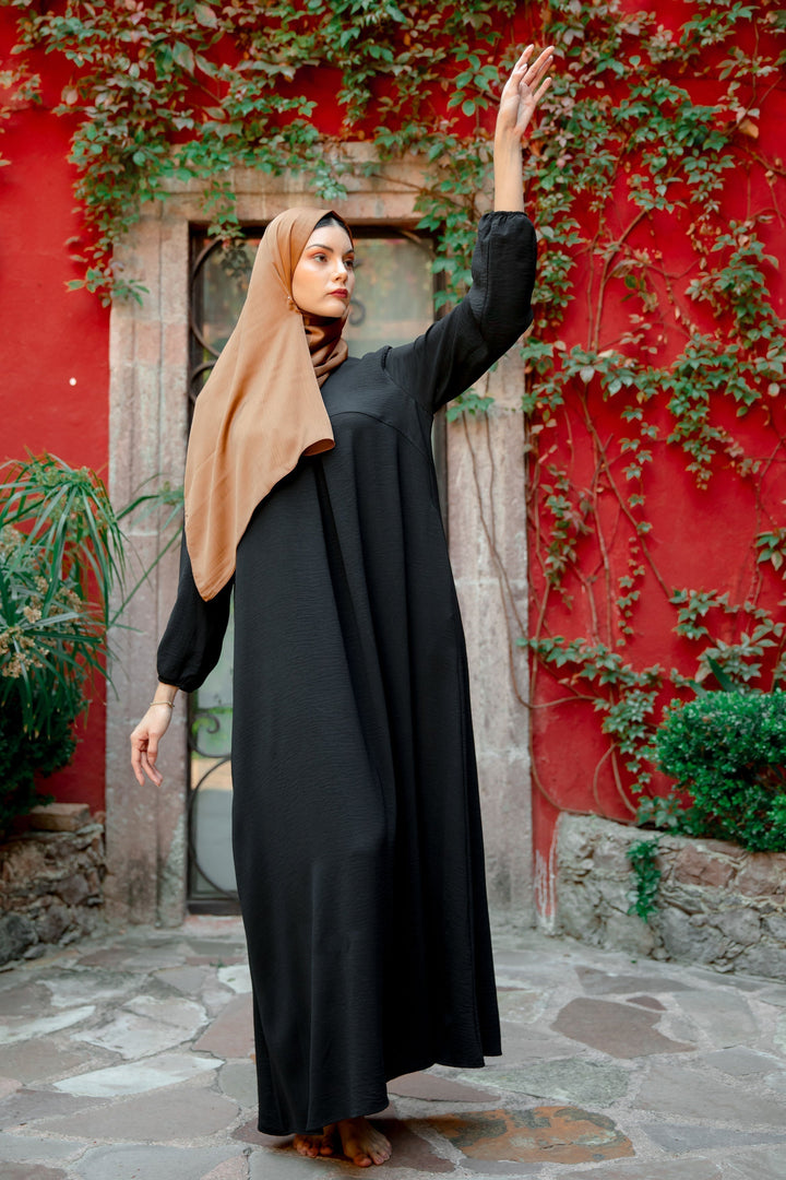Urban Modesty - Black Sheath Abaya Maxi Dress