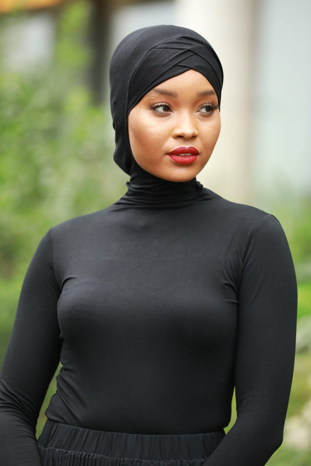 Black Turtle Neck Top