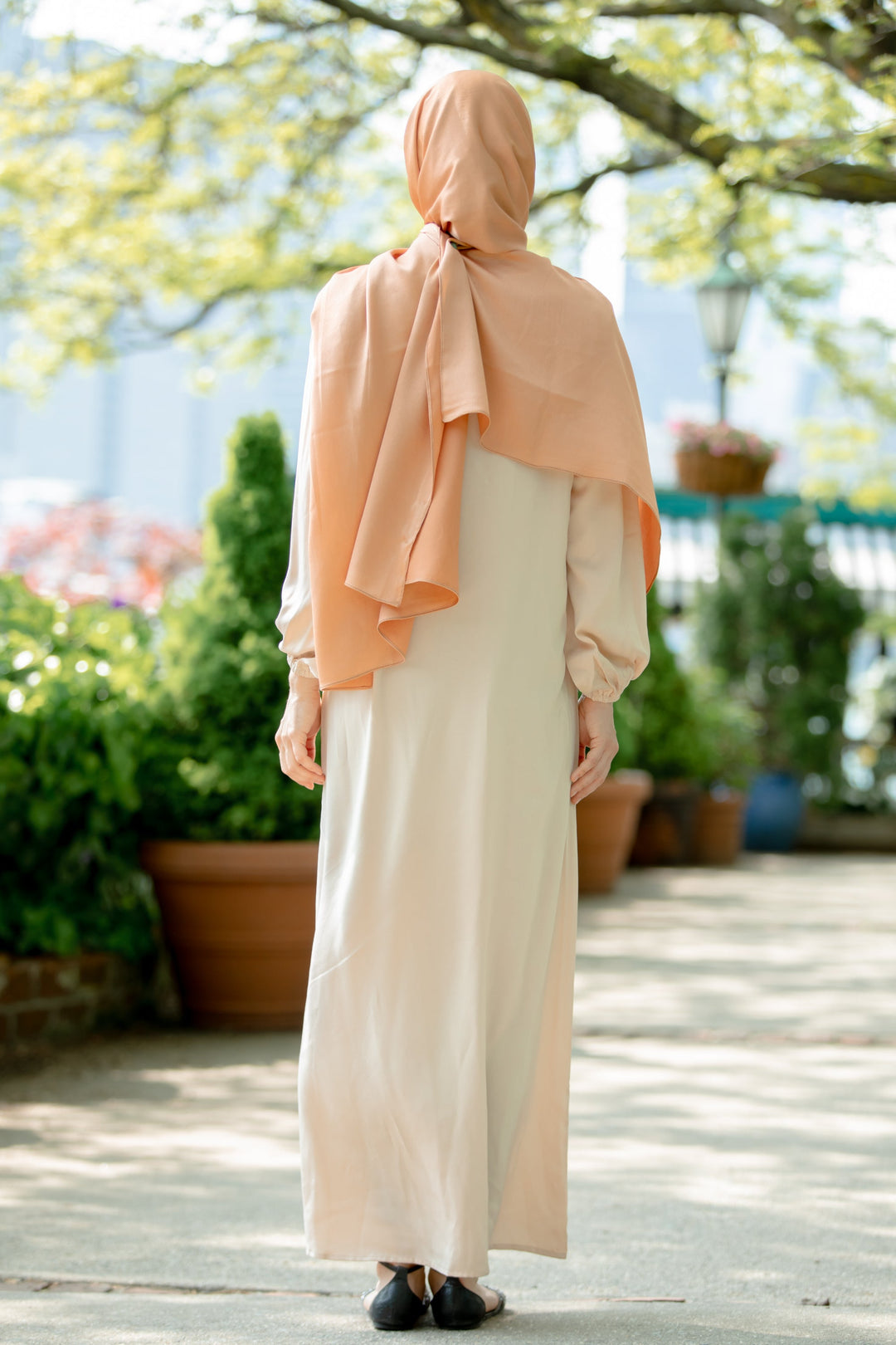Urban Modesty - Cream Abaya-CLEARANCE
