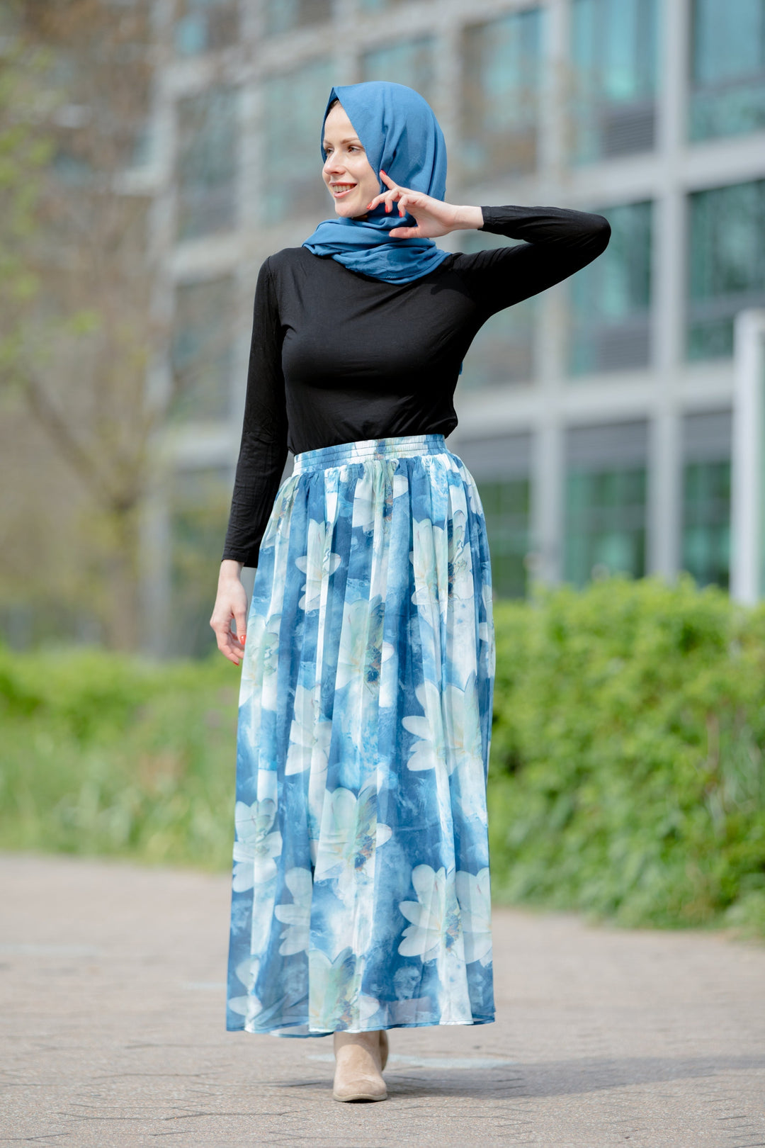 Day Dreams Floral Maxi Skirt-CLEARANCE