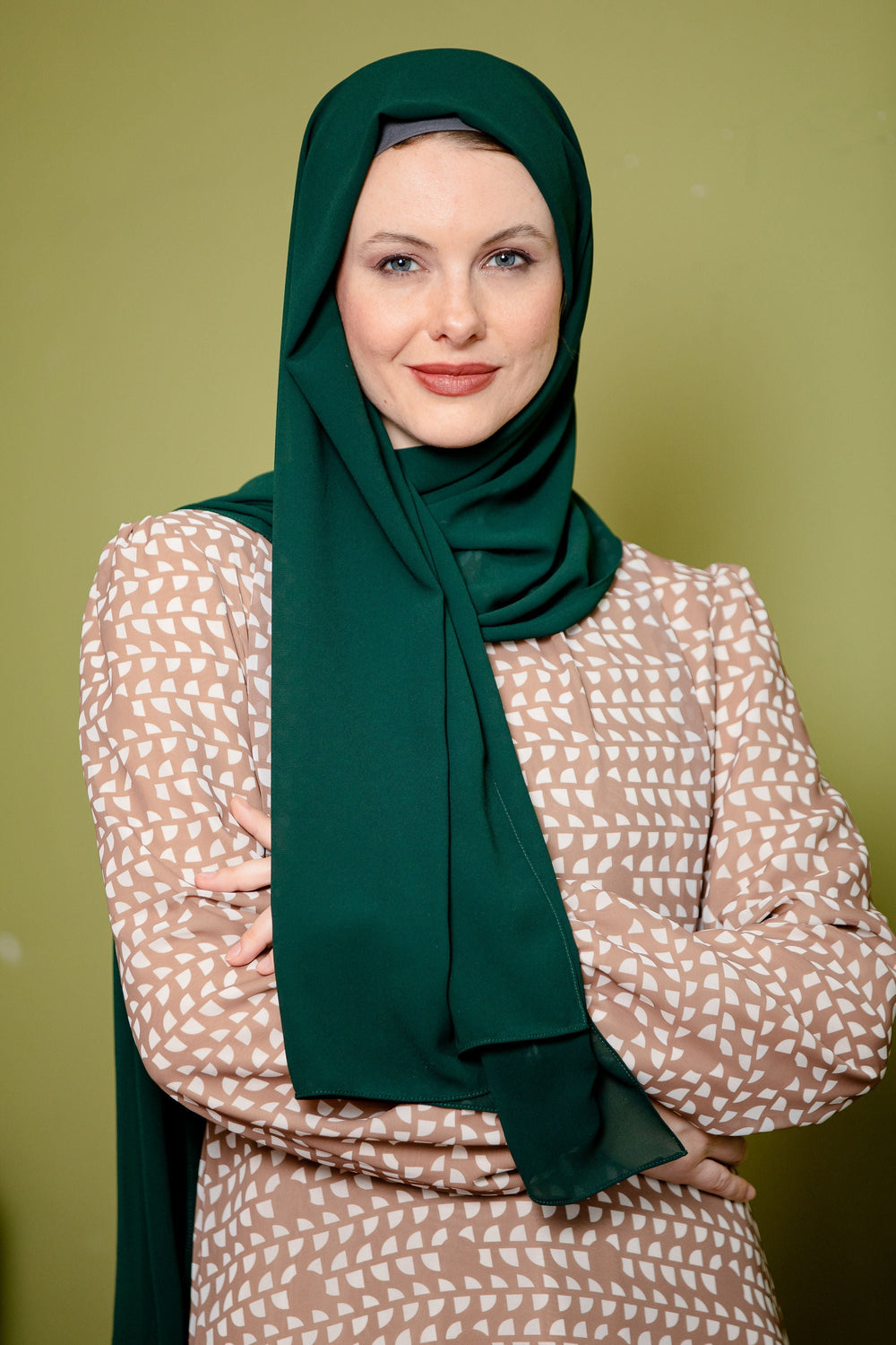 Urban Modesty - Forest Green Chiffon Hijab