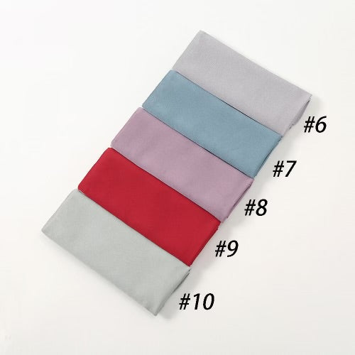 Gray Satin Non-Slip Hijab #6