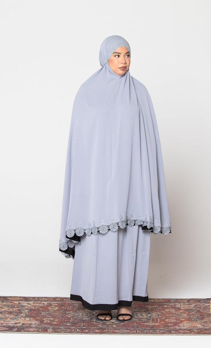 Urban Modesty - Gray Two Piece Salah Prayer Outfit