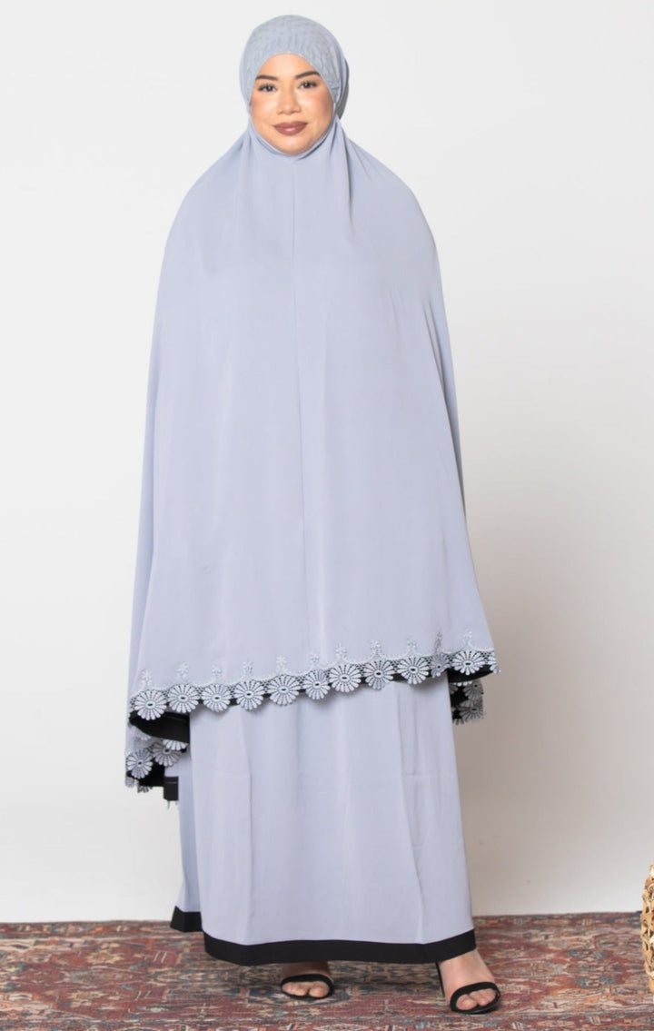 Urban Modesty - Gray Two Piece Salah Prayer Outfit