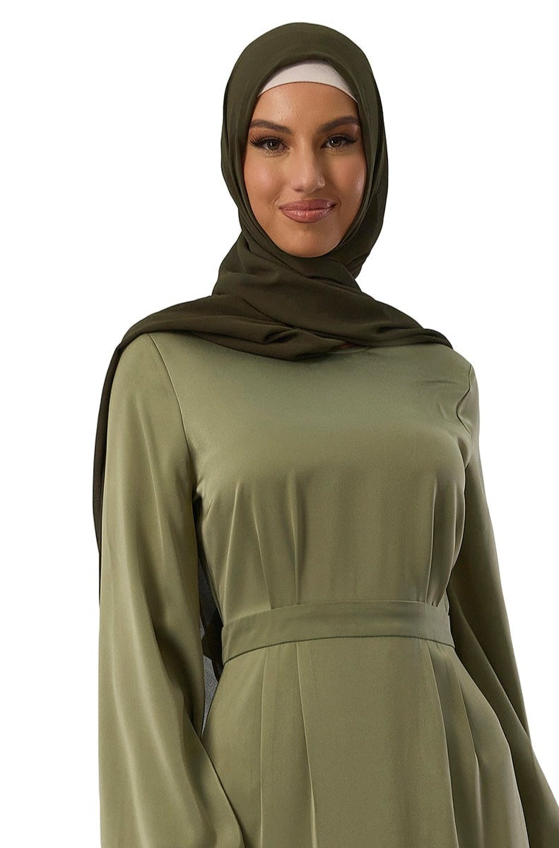 Urban Modesty - Khaki Chiffon Hijab-57
