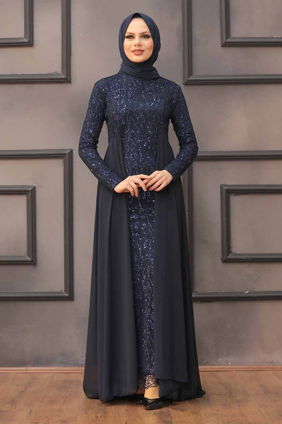 Urban Modesty - Lace With Attached Chiffon Attached Skirt Gown