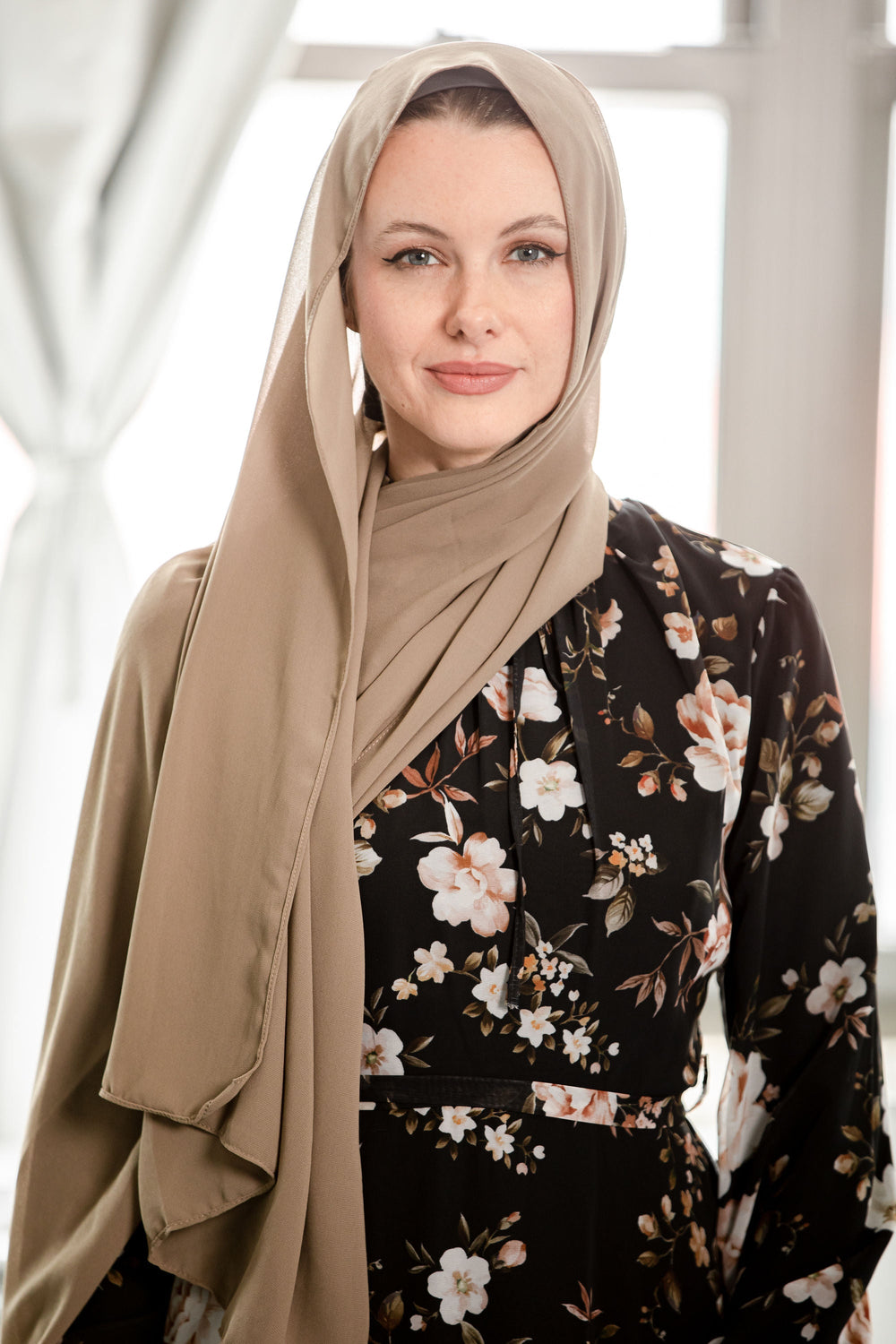 Urban Modesty - Light Brown Chiffon Hijab