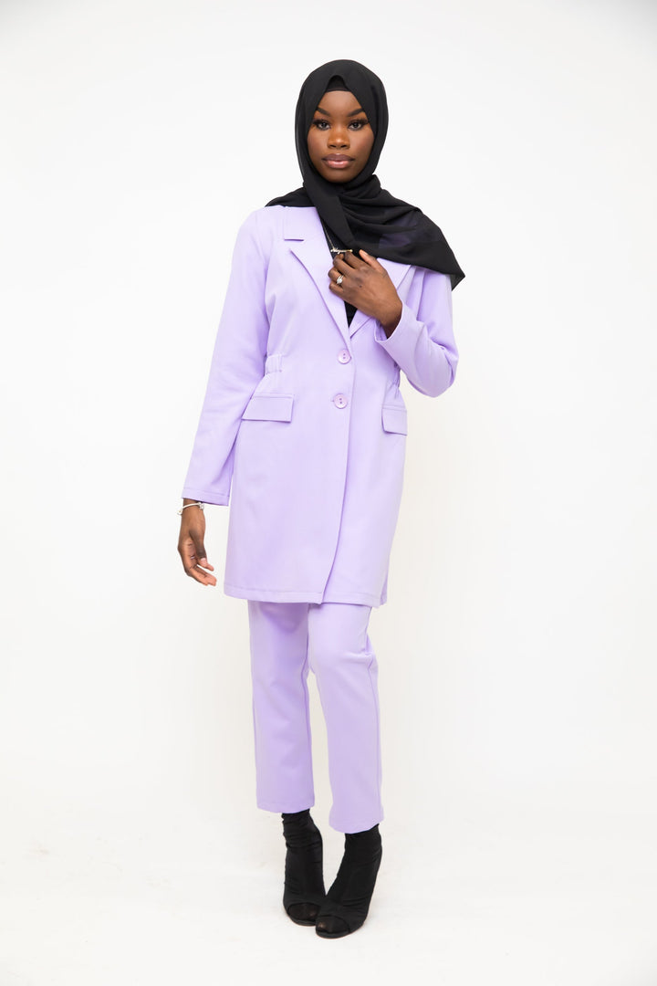 Urban Modesty - Lilac Blazer & Pant Set