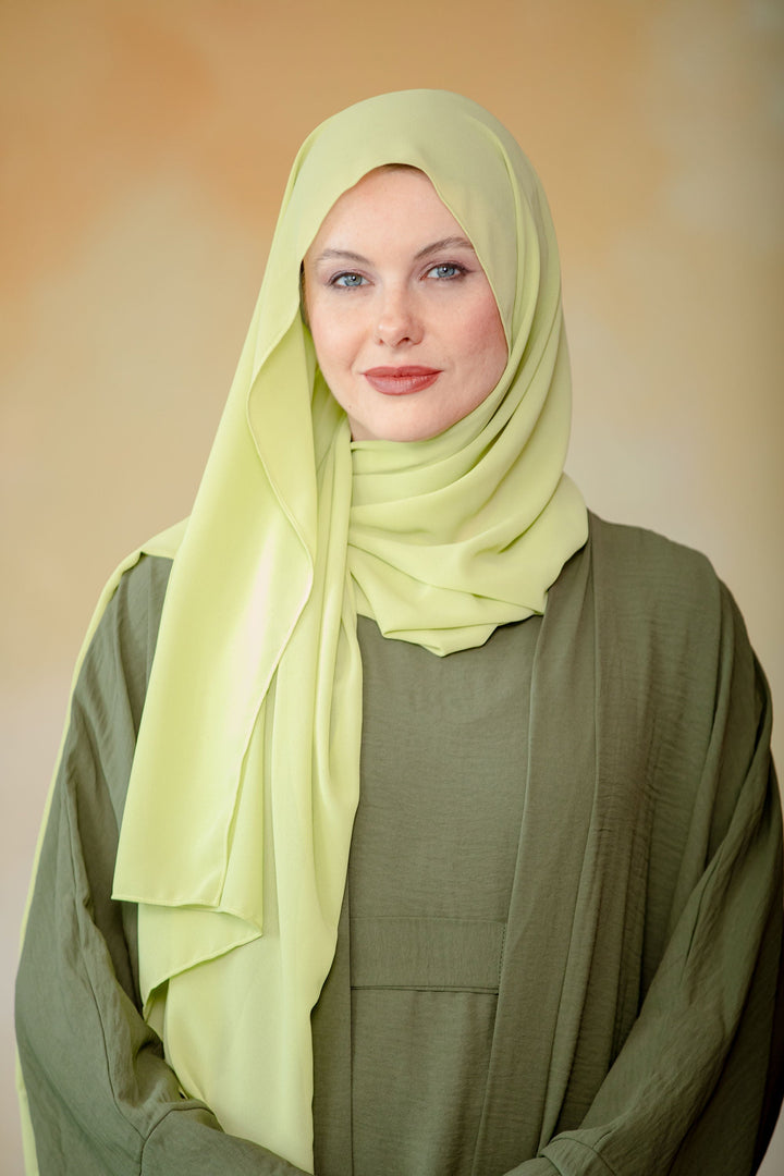 Urban Modesty - Lime Chiffon Hijab