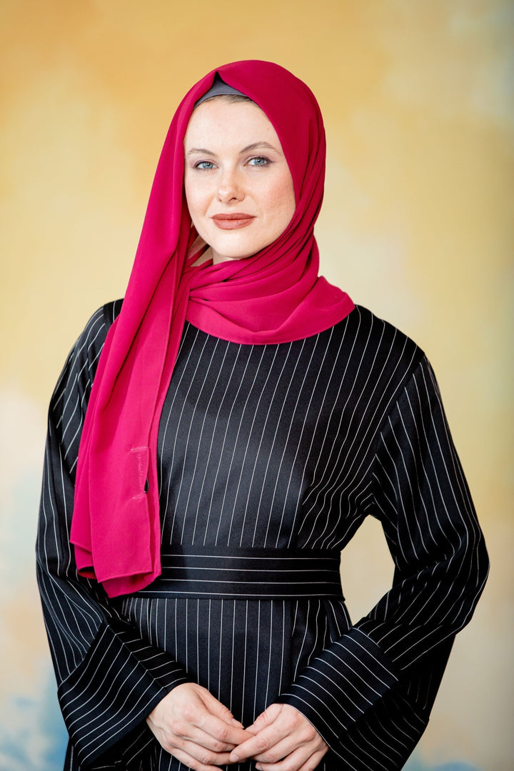 Urban Modesty - Maroon Chiffon Hijab