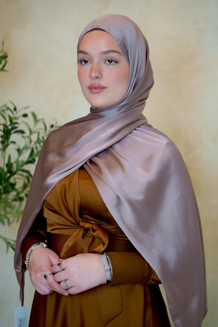 Mauve Shimmer Hijab Head Scarf#8