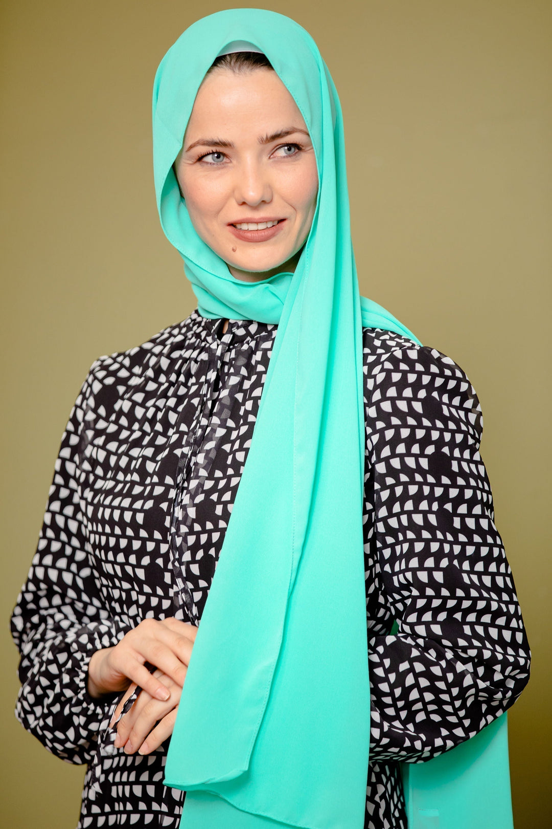 Urban Modesty - Mint Chiffon Hijab