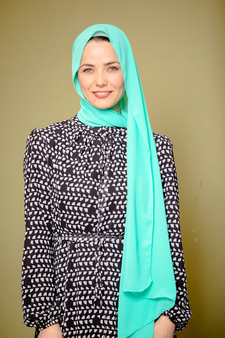Urban Modesty - Mint Chiffon Hijab