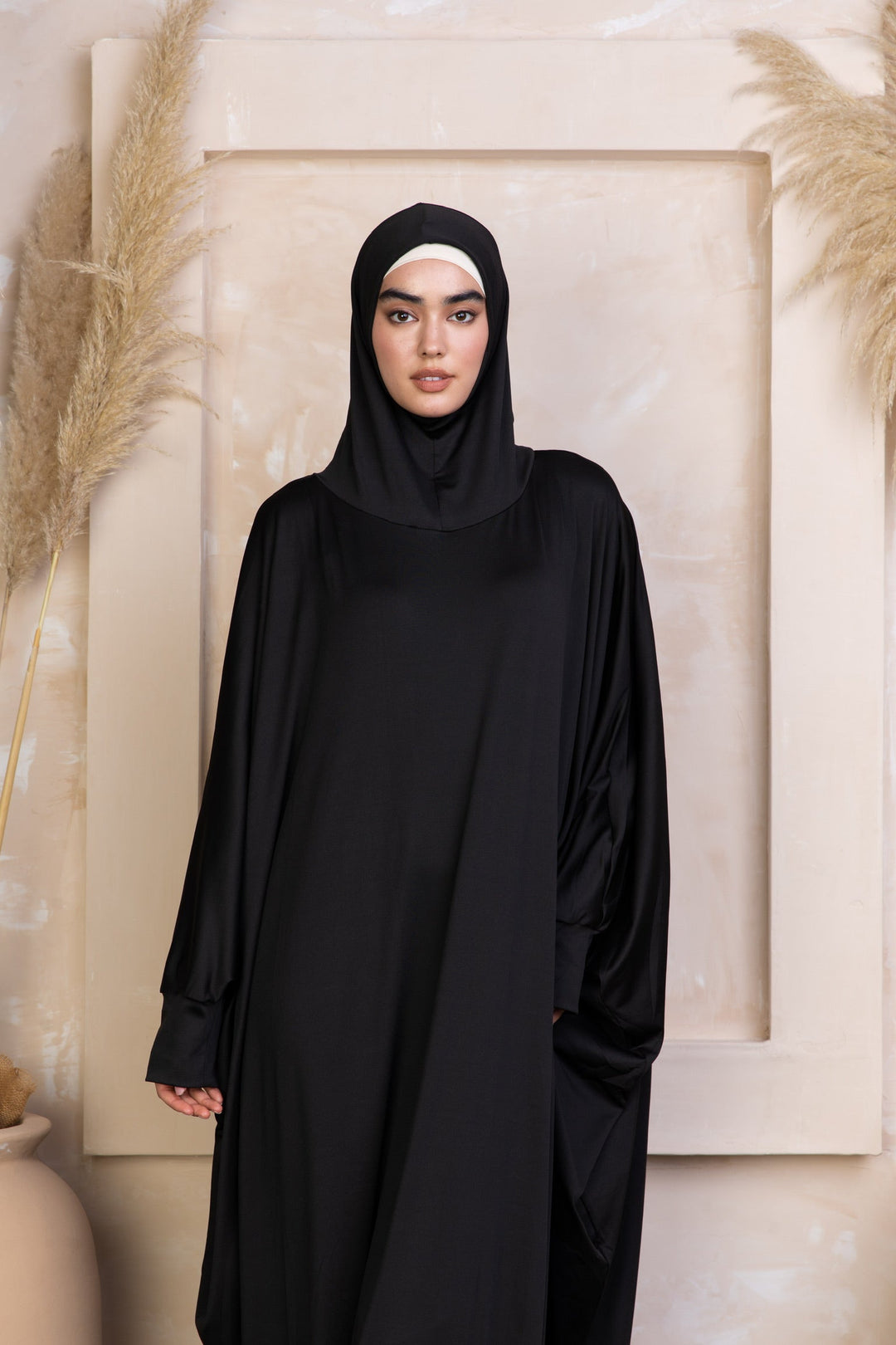 Olive Prayer / Salah Dress One Piece Jilbab 100% Cotton - Super