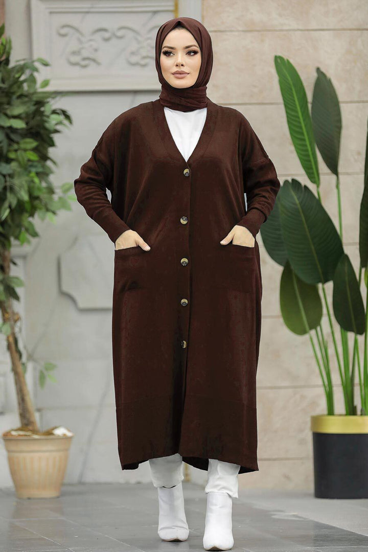 Urban Modesty - Oversized Button Down Knit Cardigan