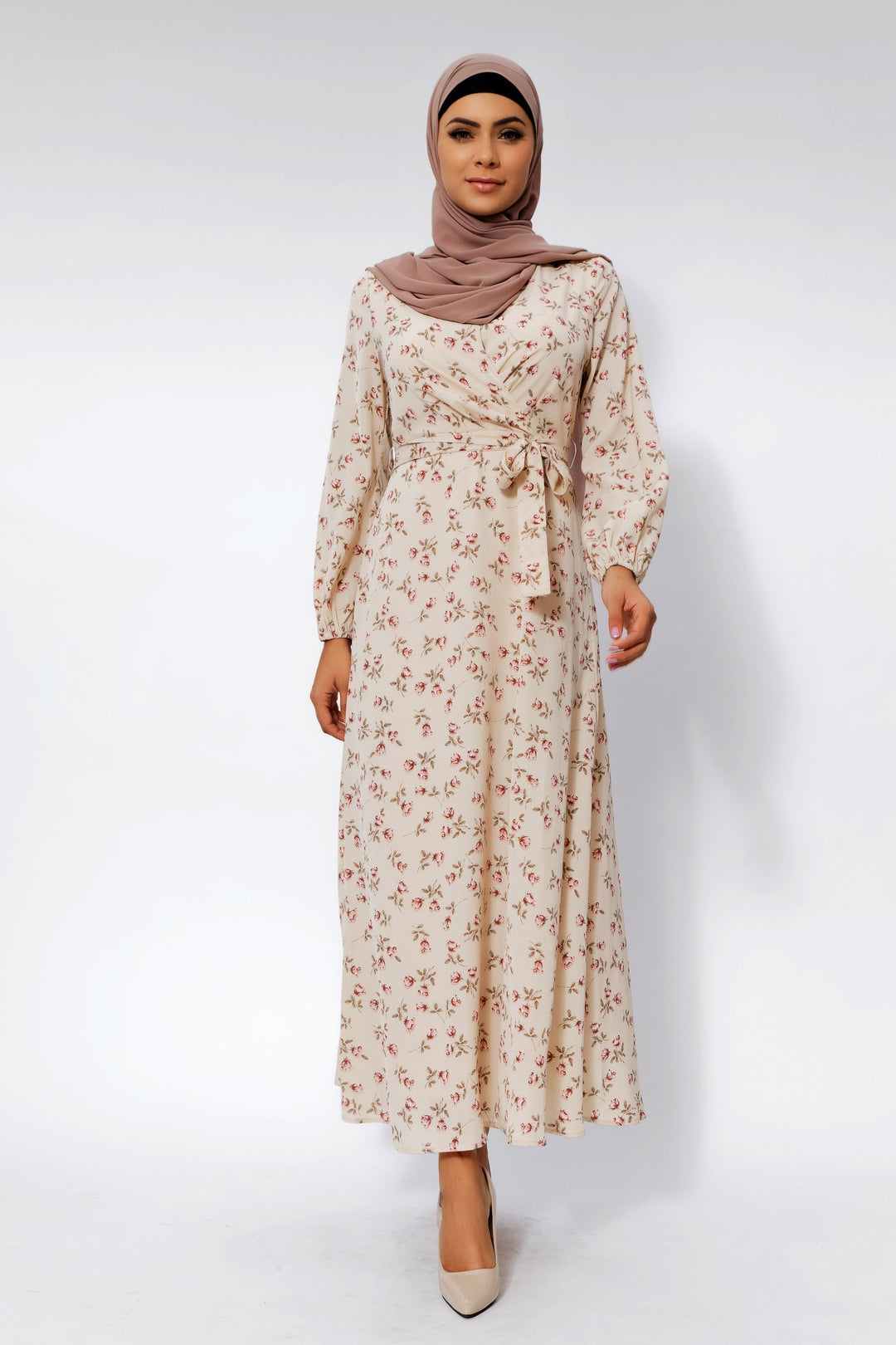 Petal Perfect Cream Maxi Dress