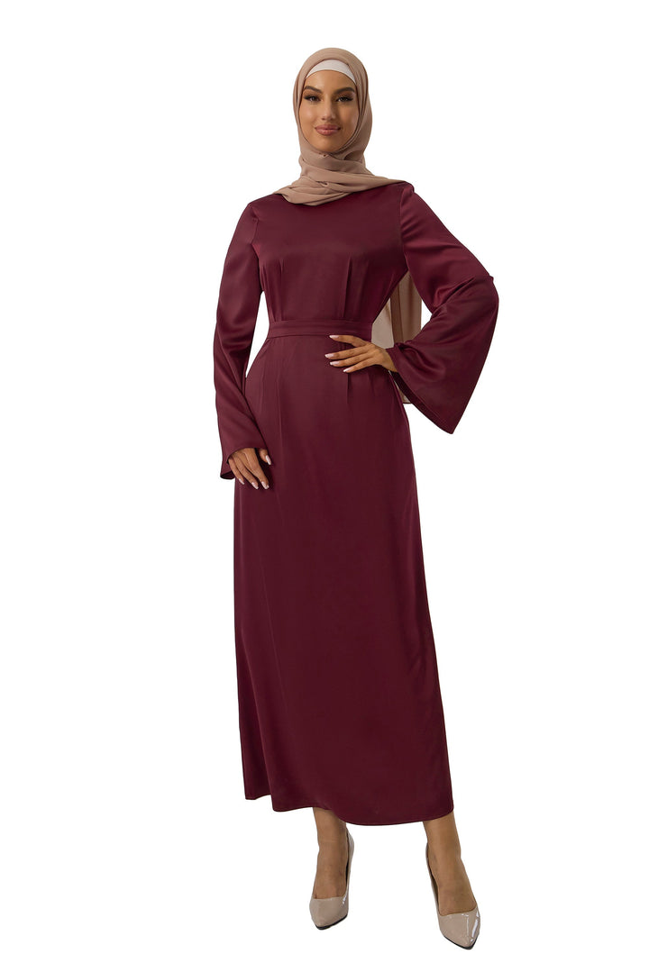 Urban Modesty - Purple Kimono Sleeves Maxi Dress