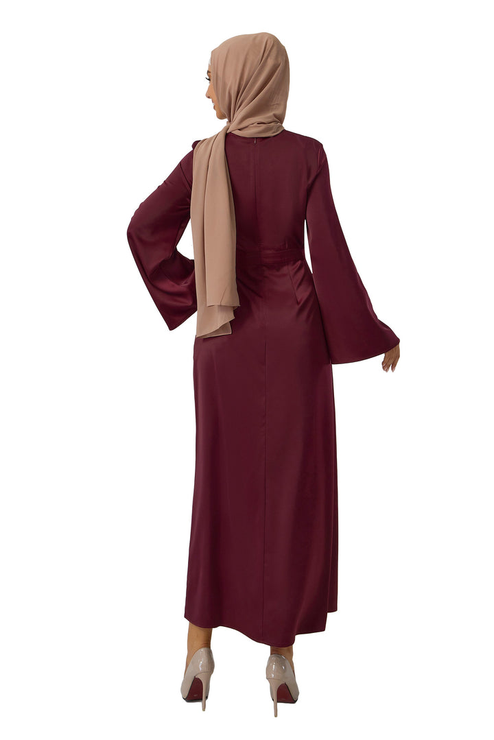 Urban Modesty - Purple Kimono Sleeves Maxi Dress
