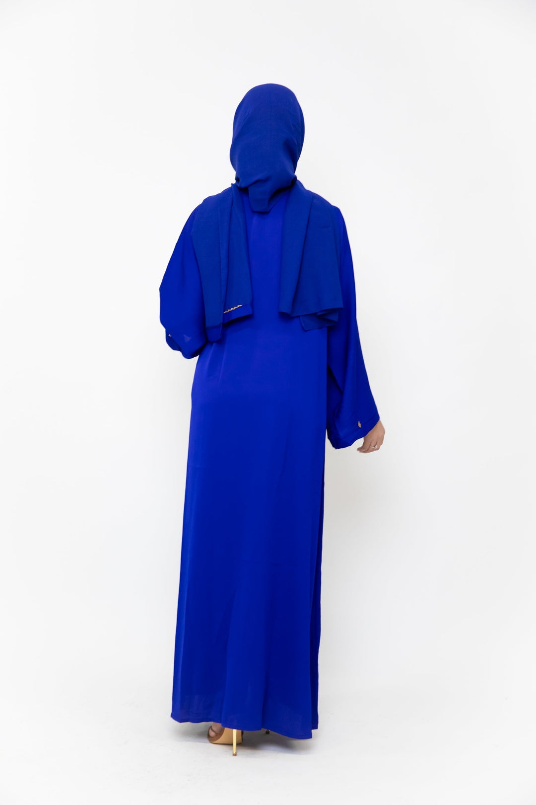 Urban Modesty - Royal Blue Bedazzled Open Front Abaya