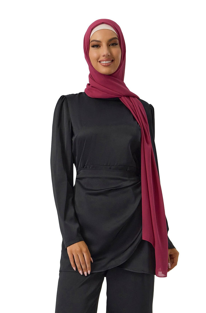 Urban Modesty - Rustic Purple Chiffon Hijab