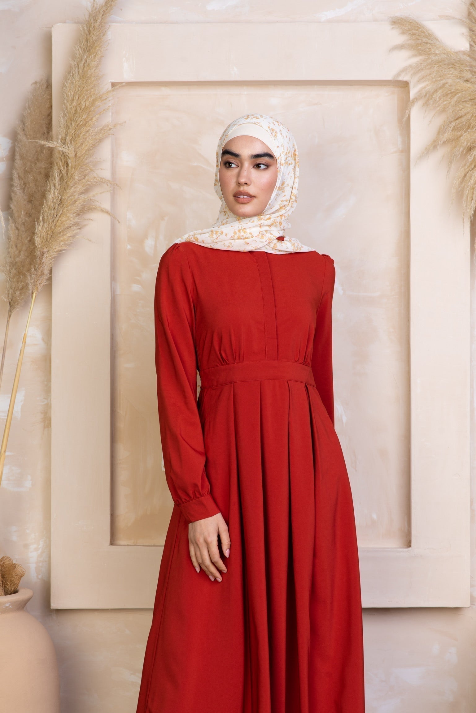 Scarlet Lattice Abaya Maxi Dress – Urban Modesty