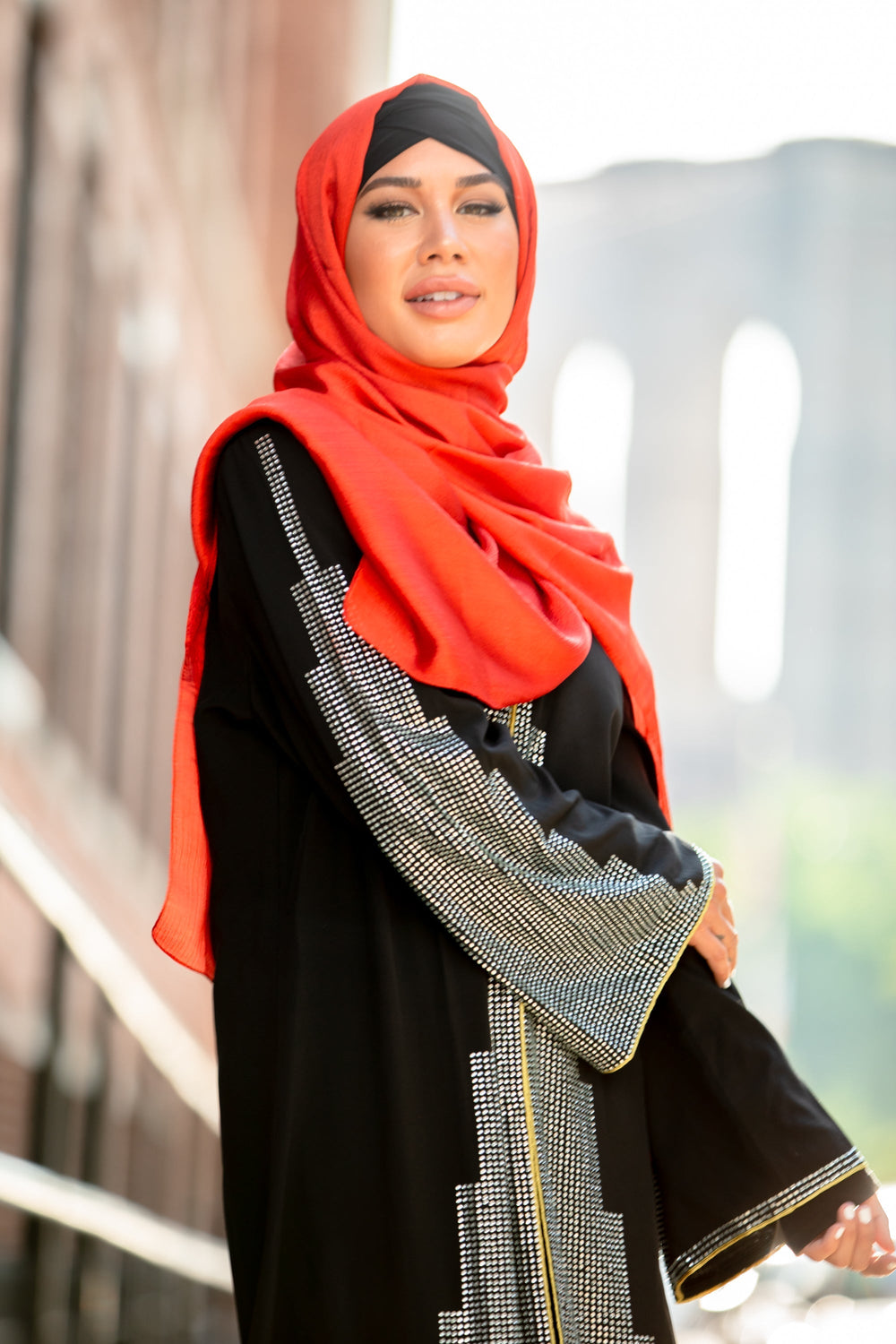 Urban Modesty - Scarlet Shimmer Hijab Head Scarf