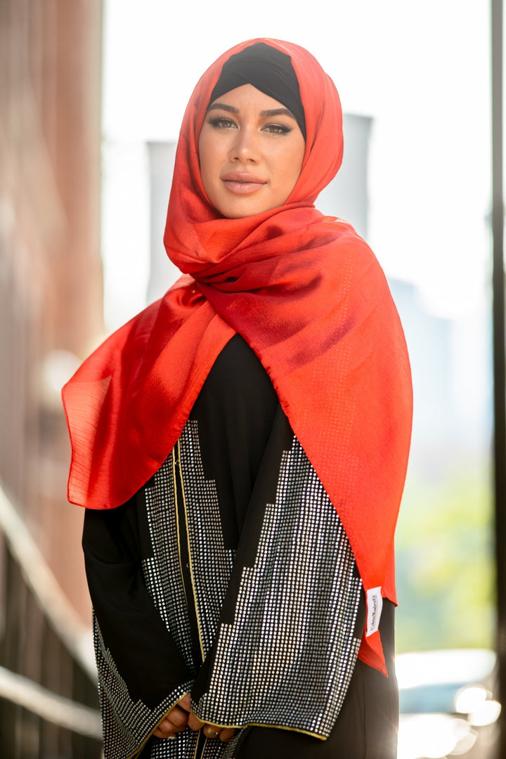 Urban Modesty - Scarlet Shimmer Hijab Head Scarf