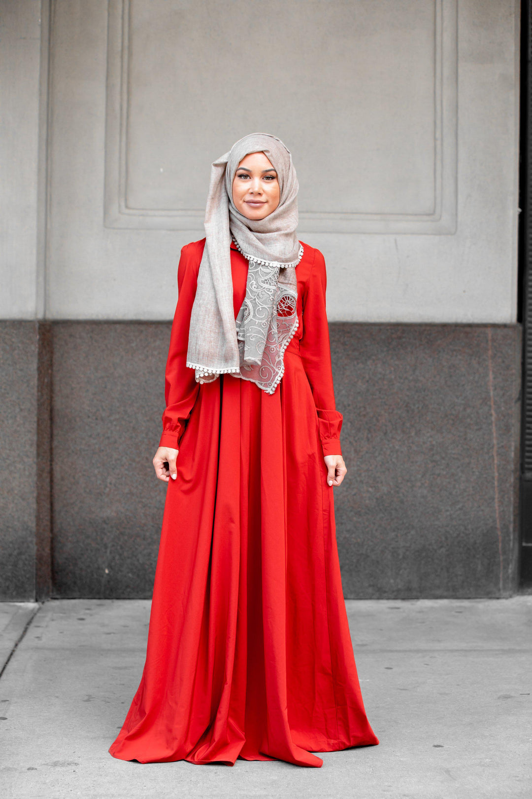 Urban Modesty - Scarlett Lattice Abaya Maxi Dress