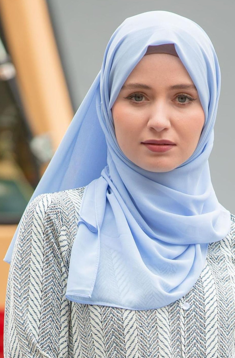 Urban Modesty - Sky Blue Chiffon Hijab