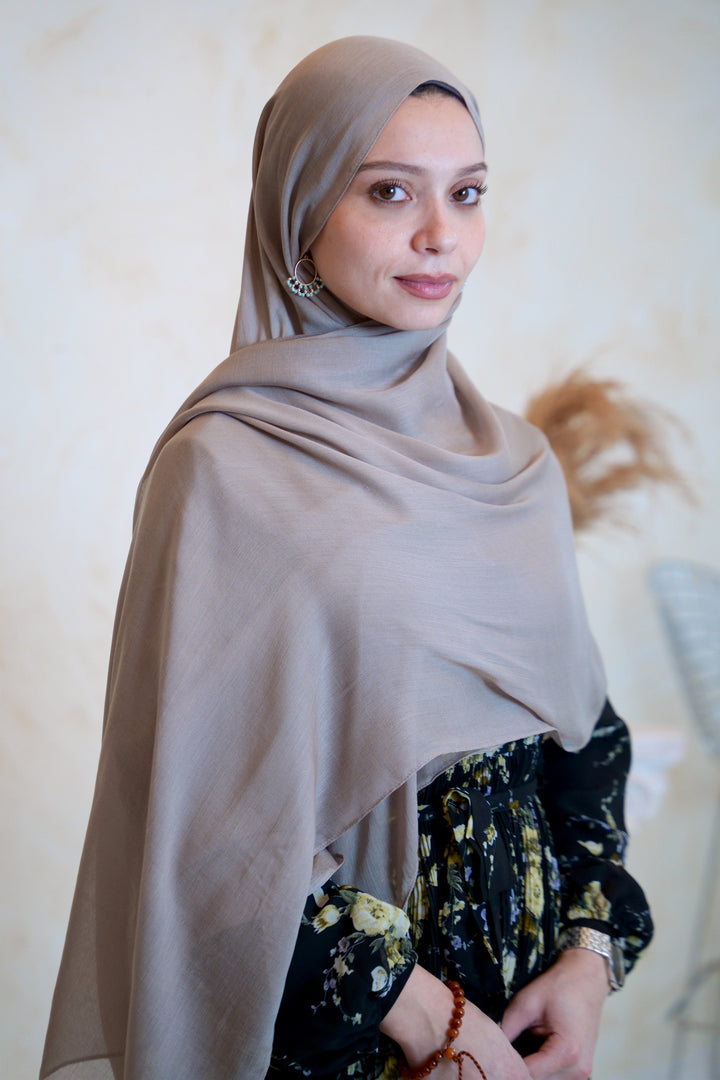 Taupe Modal Hijab