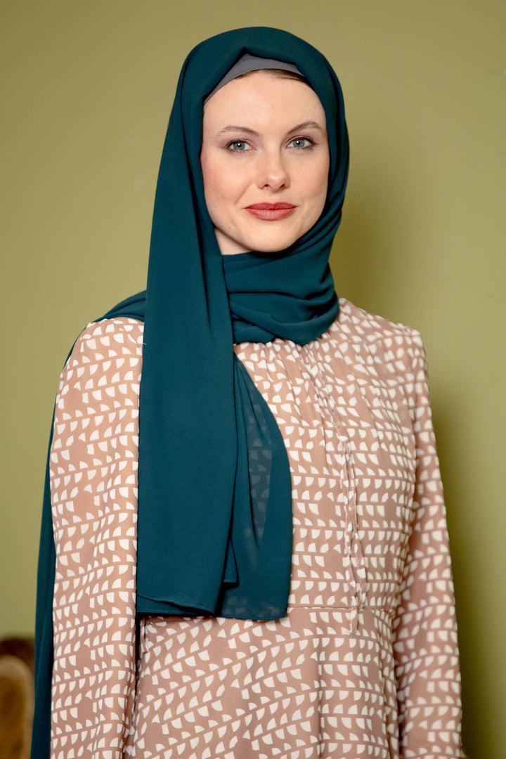 Urban Modesty - Teal Chiffon Hijab
