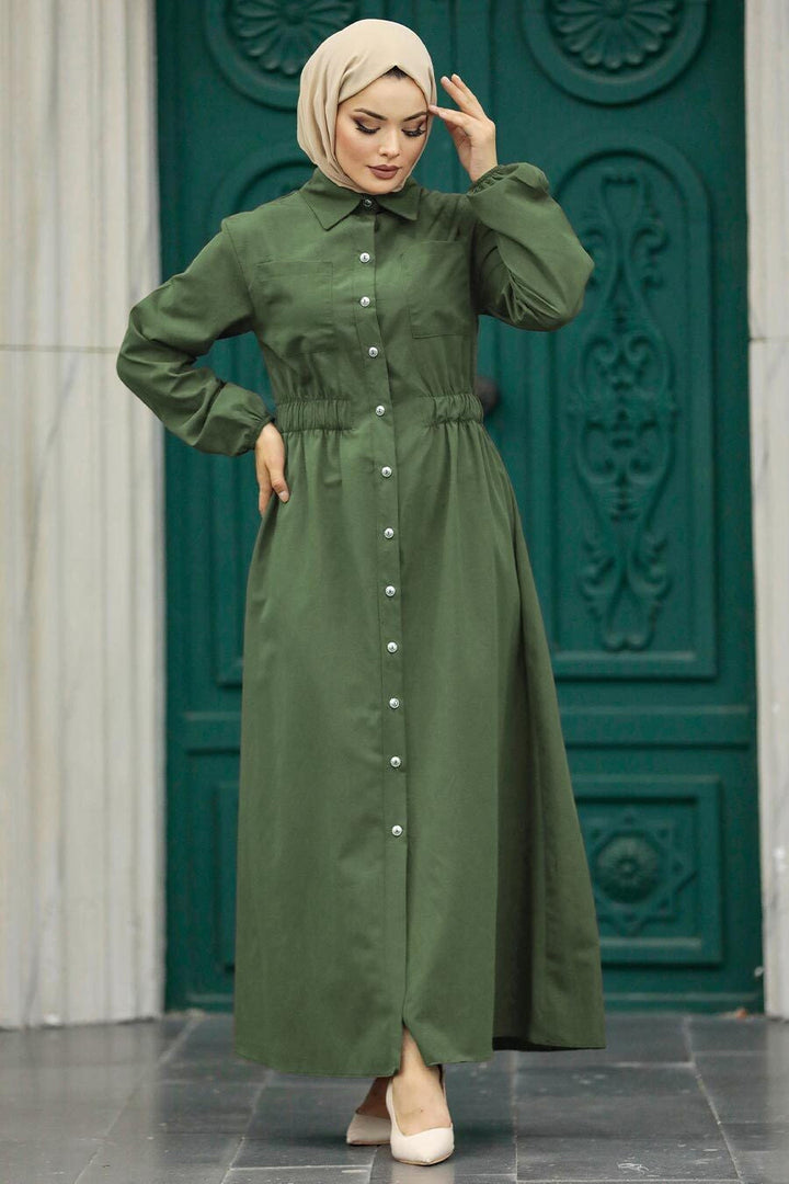 Urban Modesty - Utility Collared Dress