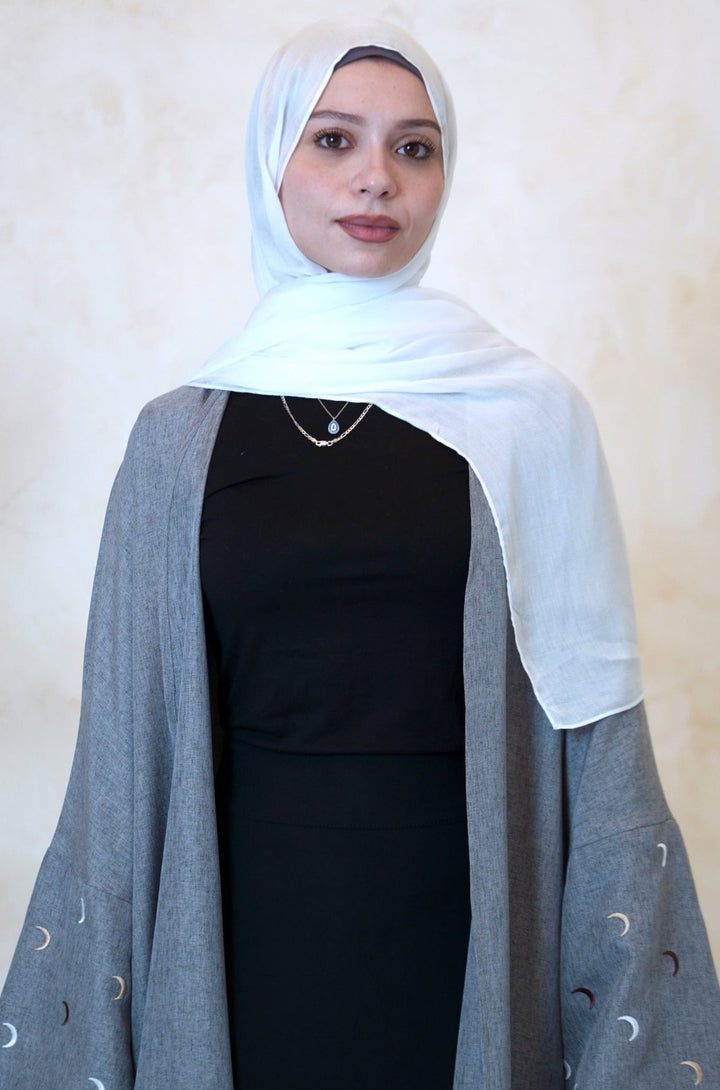 White Modal Hijab
