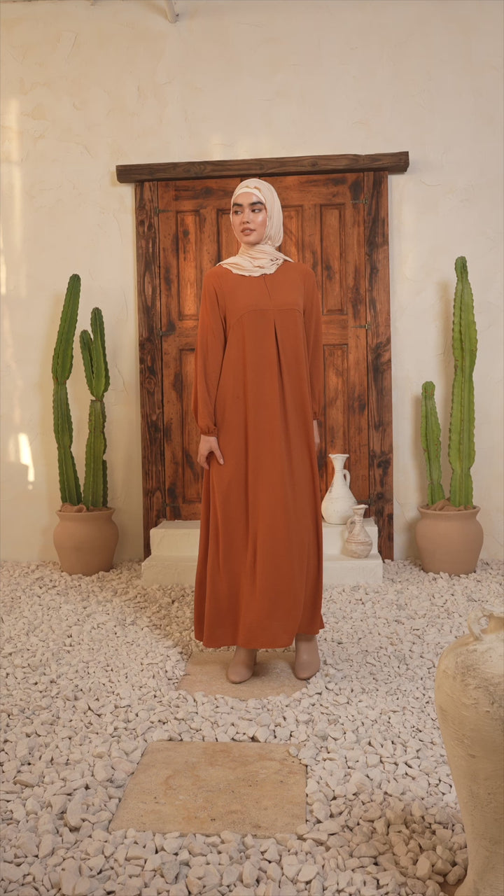 Sheath Abaya Maxi Dress